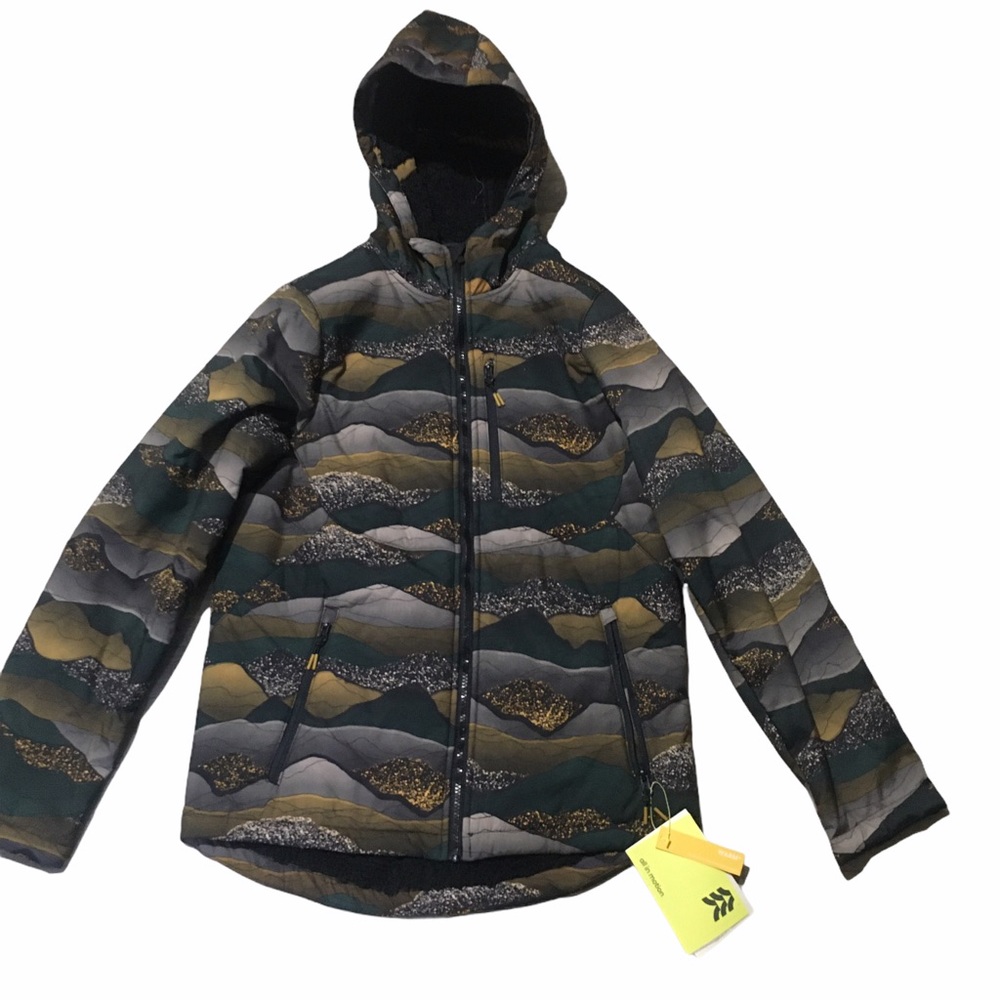 All In Motion Sherpa Lined Full Zip Coat. New